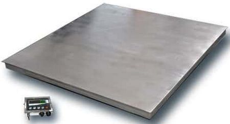 Весы платформенные врезные ТВ4-2000-0,5-(1250х1250)-12eh нержавеющая сталь