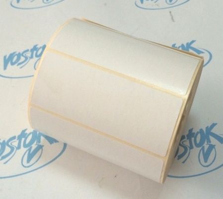 Паперова самоклейна етикетка розміром 100х40 мм 