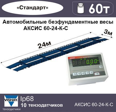 Автомобильные безфундаментные весы АКСИС 60-24-К-С