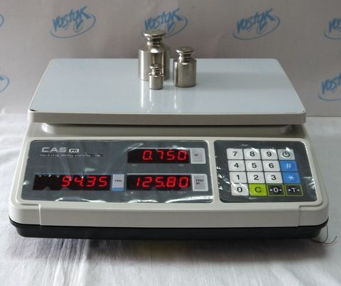 Электронные торговые весы CAS PR-15 B