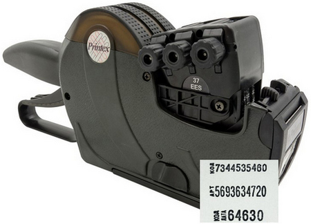 Трьохрядковий етикет-пістолет Printex-Pro 3728