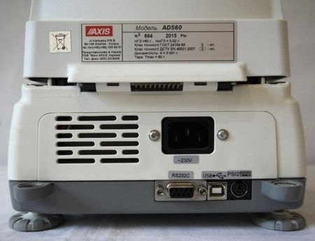Інтерфейси вологоміра Axis ADS60G