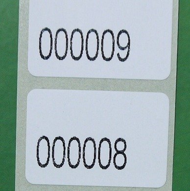Этикетки с нумерацией