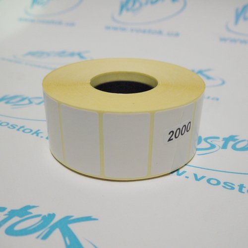 Самоклейна етикетка паперова 40х25 мм