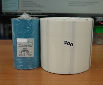 Transparent self-adhesive label